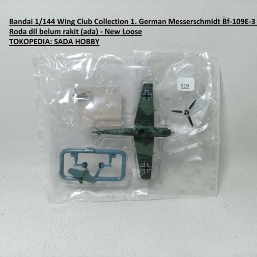 Bandai Miniature Pesawat 1/144 German Messerschmitt Bf 109E 3 MINUS SBAtoys
