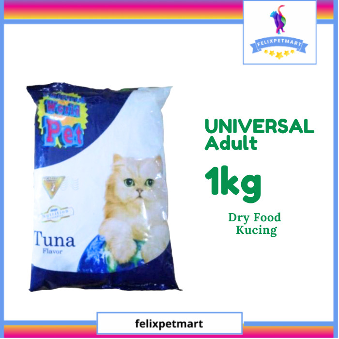 Universal Tuna 1kg Dry Cat Food Makanan Kucing Dewasa