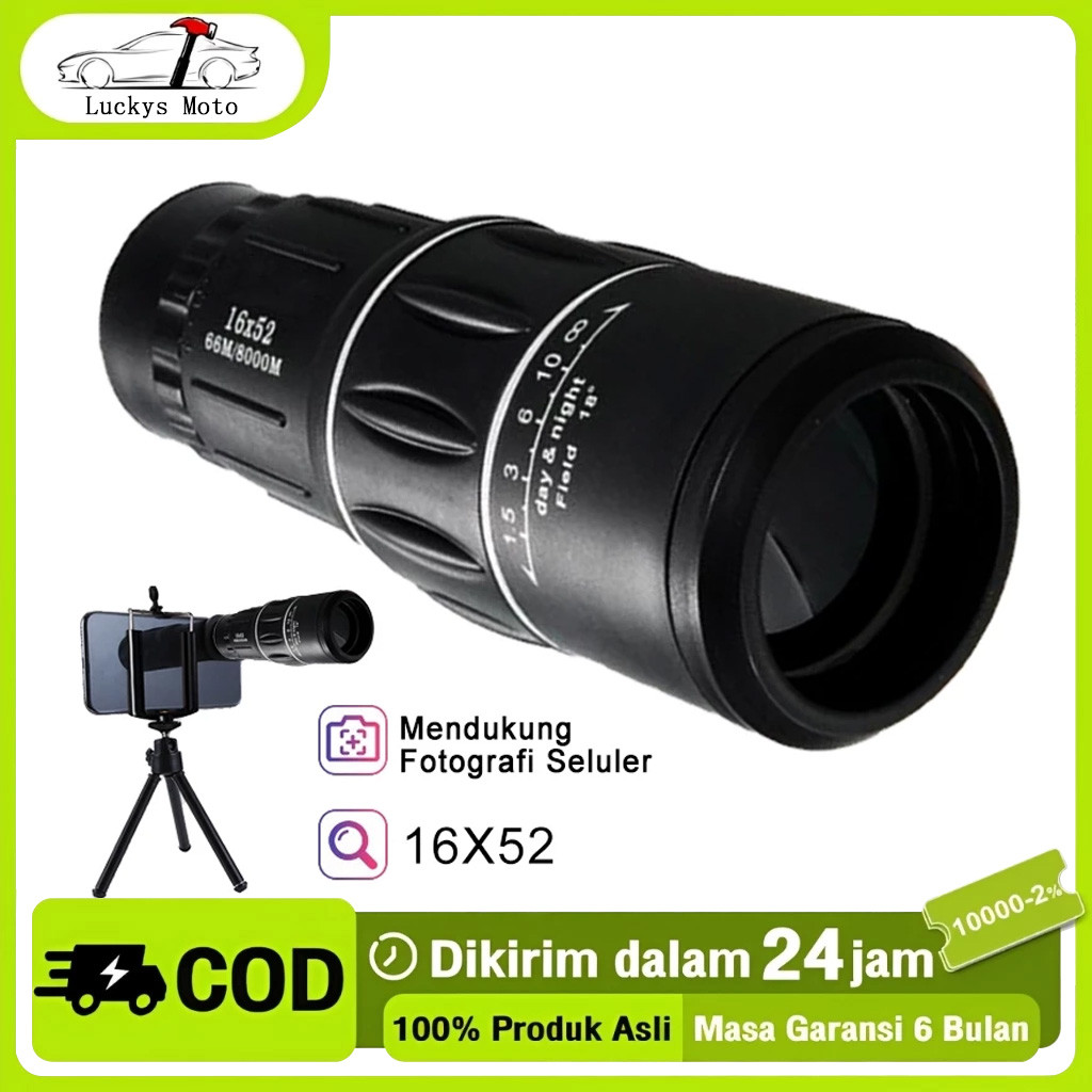 TEROPONG JARAK JAUH 15000 m SIANG MALAM ORIGINAL TAFFSPORT ASLI MURAH Teropong Jarak Jauh Monokular