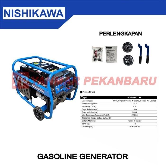 Gasoline Generator / Genset Bensin NISHIKAWA 2500 Watt NGG 4990 LXE