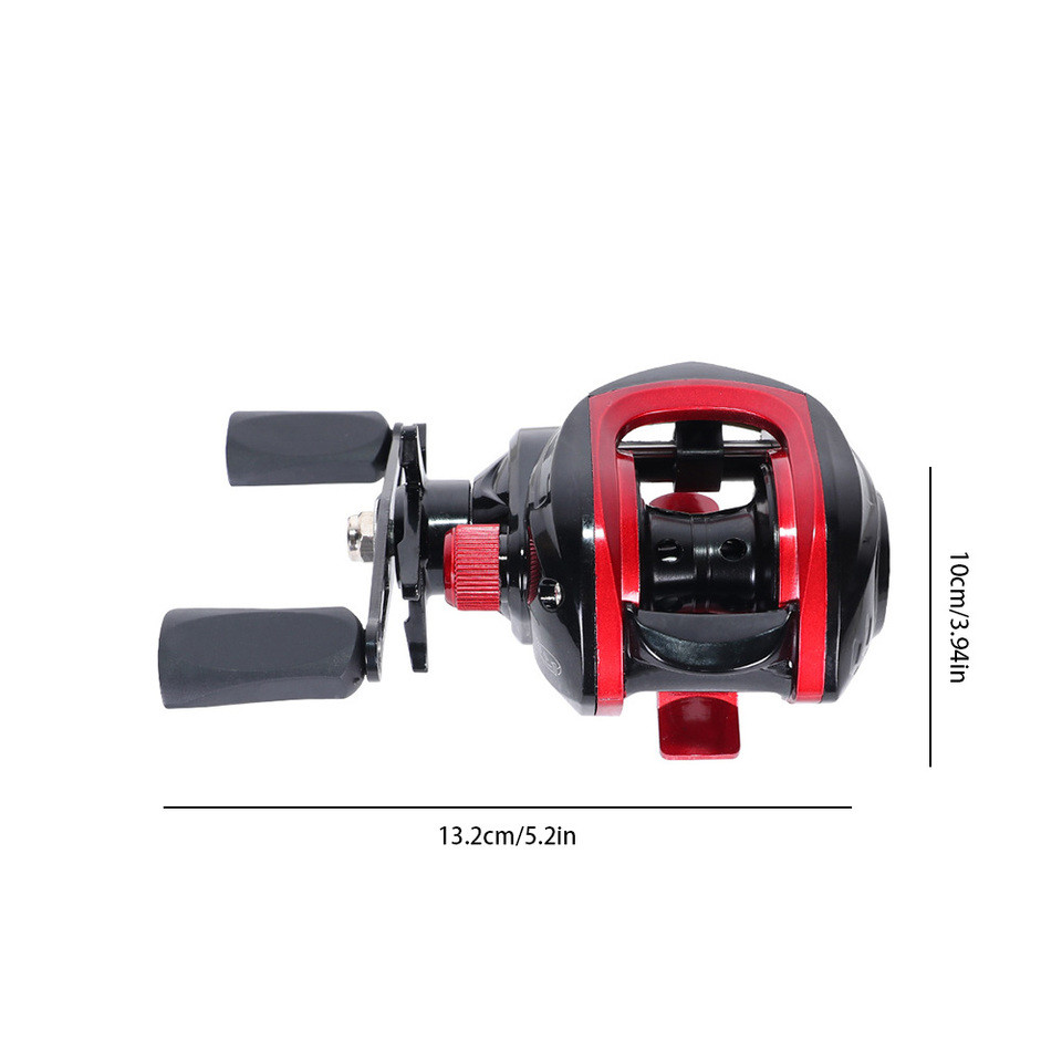 Baitcasting Reel 7.2/1 Gear Ratio Baitcasting Fishing Reel Magnetic Brake System High Speed Fishing 
