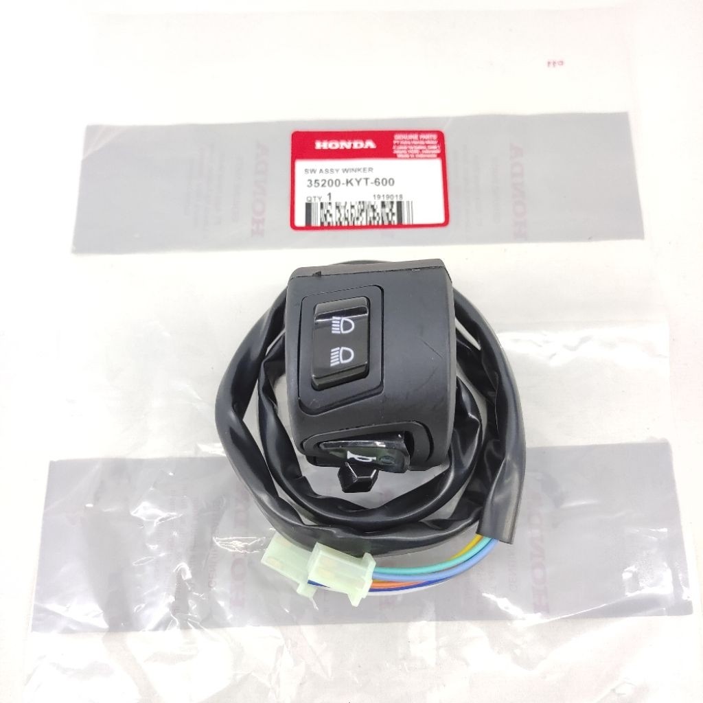 Saklar Holder Switch Rem Sen Sein Riting Reting Kiri Hitam Honda Scoopy Karbu Lama Original - ABCMOT