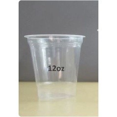 Cup Gelas Plastik BSM Datar 12/14/16/22 Oz 1 Toros = 50 Pcs