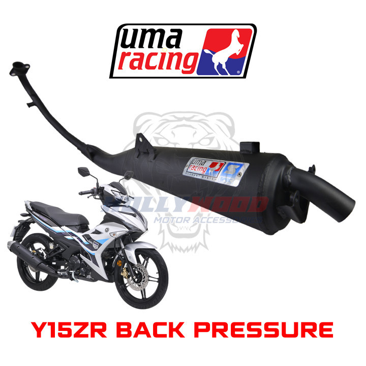 EXHAUST UMA Y15 Y15ZR RACING BACK PRESSURE TRU PRESSURE / UMA RACING PLUG COIL