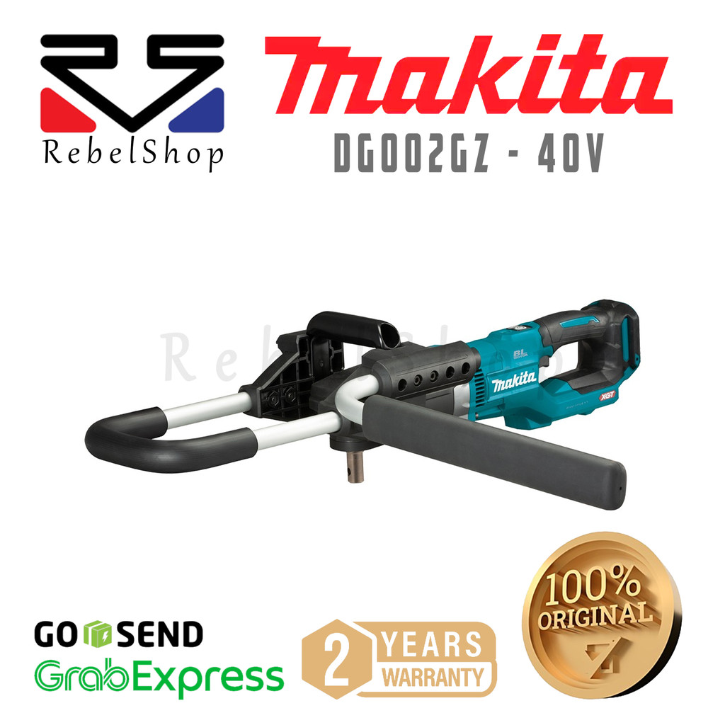 Makita Cordless Baterai Earth Auger Hole Digger Mesin Bor Lubang Tanah 40V + Unit Only - DG002GZ