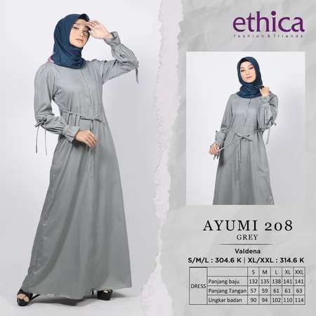 ETHICA GAMIS DEWASA  AYUMI 208 GREY