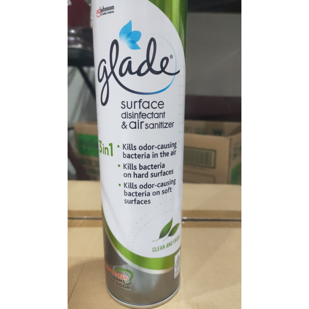 *CK* GLADE 3IN1 SPRAY SEMPROTAN DISINFEKTAN 400ML