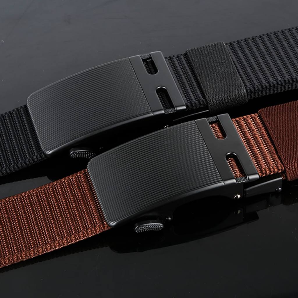 BESTIEOS88 Ikat Pinggang Tactical Pria Kanvas Bahan Kepala Metal / Sabuk pria kanvas tactical