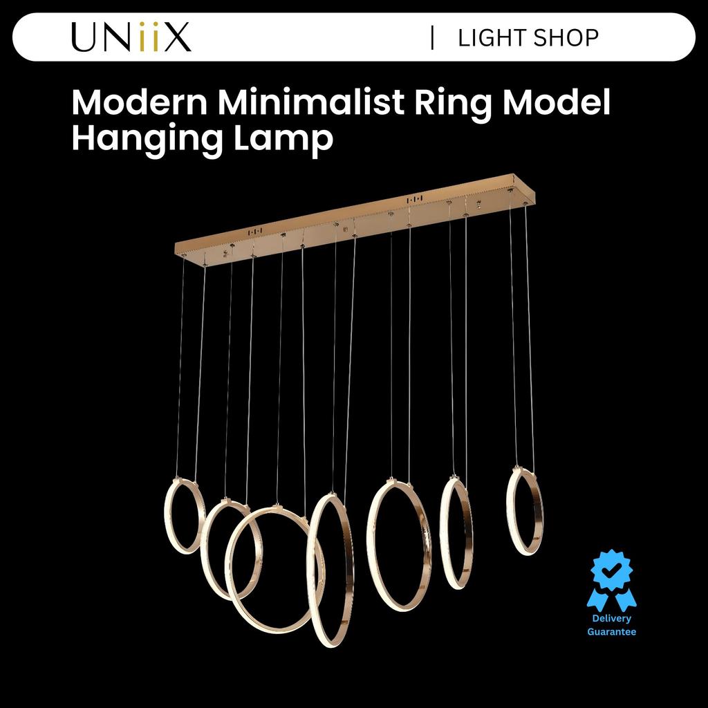 UNiiX - LG8765 | Lampu Gantung Meja Makan Model Minimalis Modern Lampu Gantung Meja Makan Model Ring