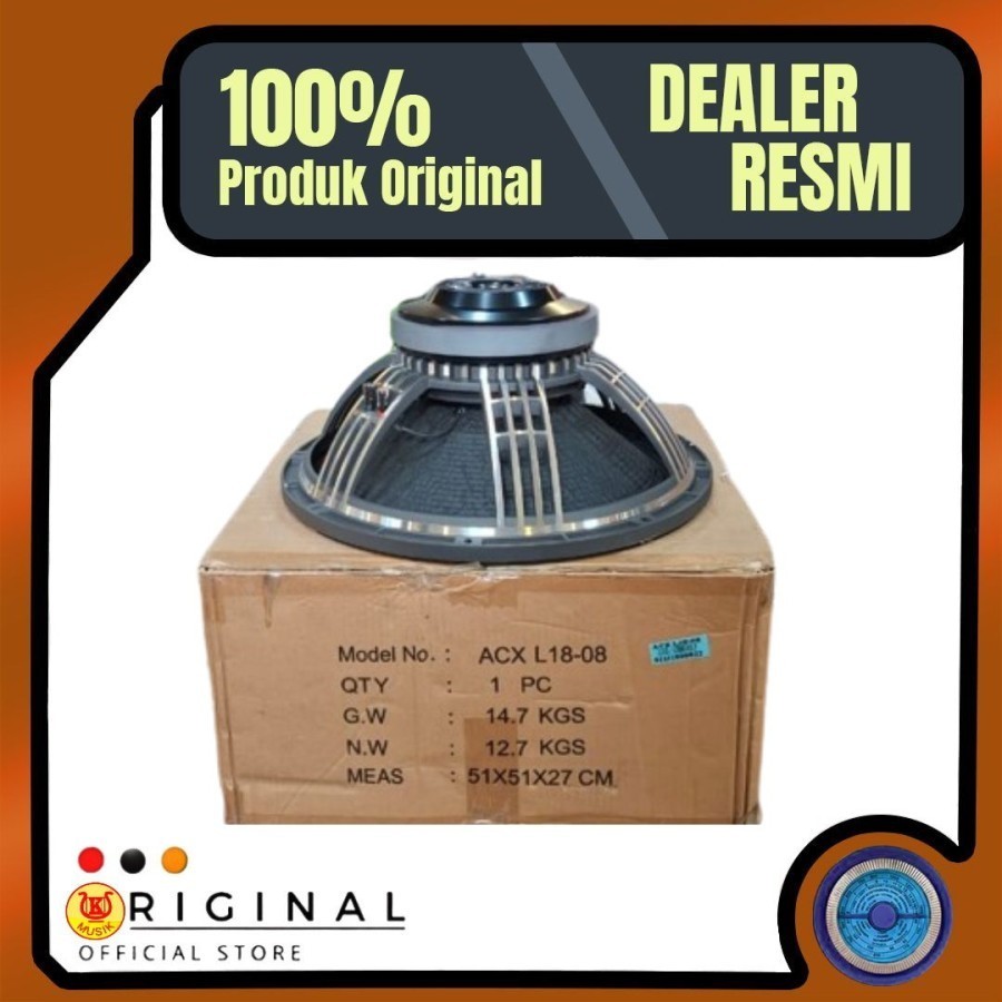 Speaker Komponen 18 Inch Audio Center ACX L18-08 ACX L18 08