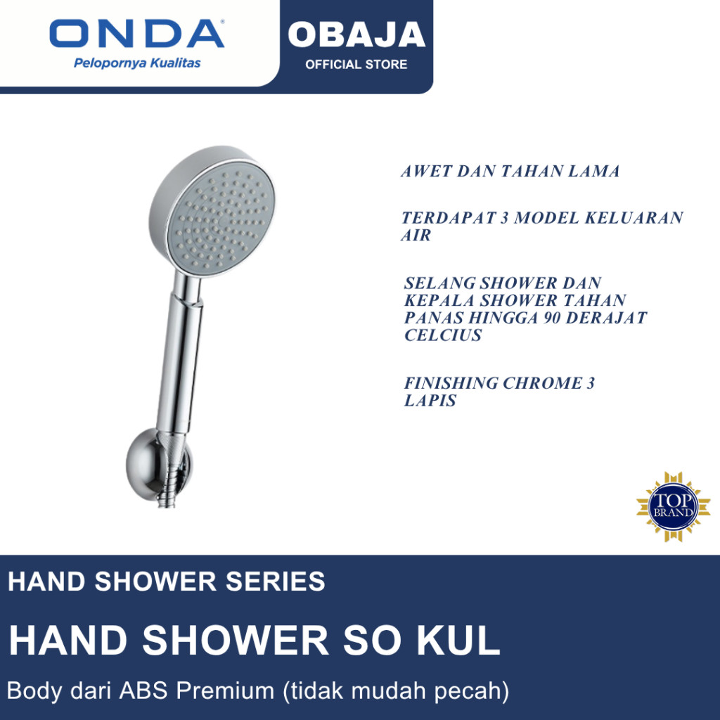 Onda Hand Shower SO KUL / Hand Shower Onda / Shower Mandi SO KUL Onda