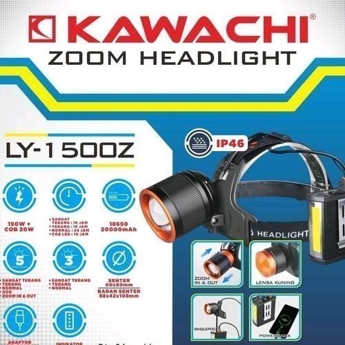 HEADLAMP SENTER KEPALA KAWACHI ZOOM LY1500Z 150W 150 WATT CAS