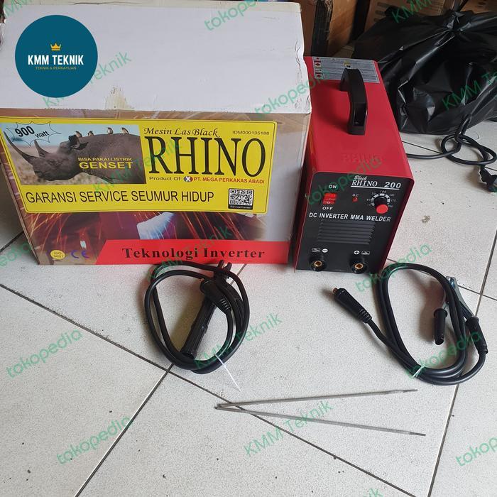 MESIN LAS RHINO 200A TRAFO LAS INVERTER RHINO MMA 200 AMPERE