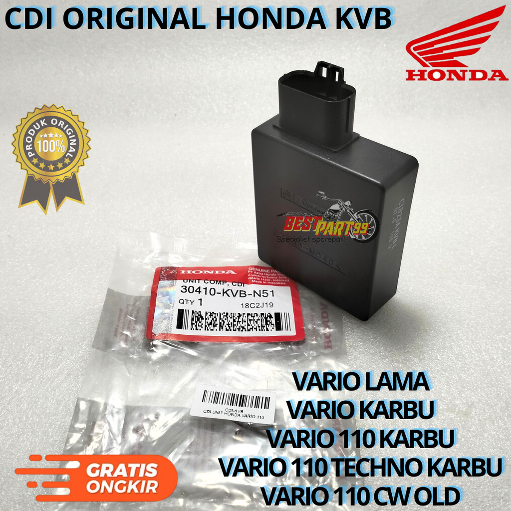 promo spesial CDI unit original KVB honda untuk motor VARIO LAMA, VARIO KARBU, VARIO 110 KARBU, VARI