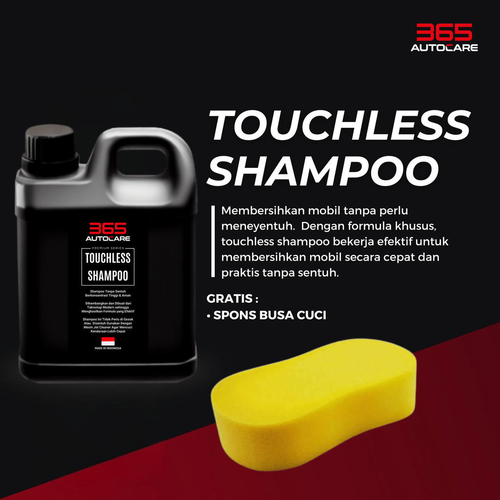 (1Liter) Touchless Shampoo Cuci Tanpa Sentuh Mobil & Motor – Sabun Cuci Tanpa Sentuh, Lebih Cepat & 