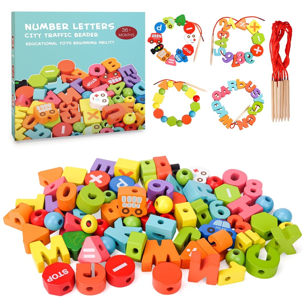 Mainan Edukasi Anak Anak Model Geometris Digabung Menggunakan Tali / Mainan Anak Dapat Meningkatkan Keterampilan