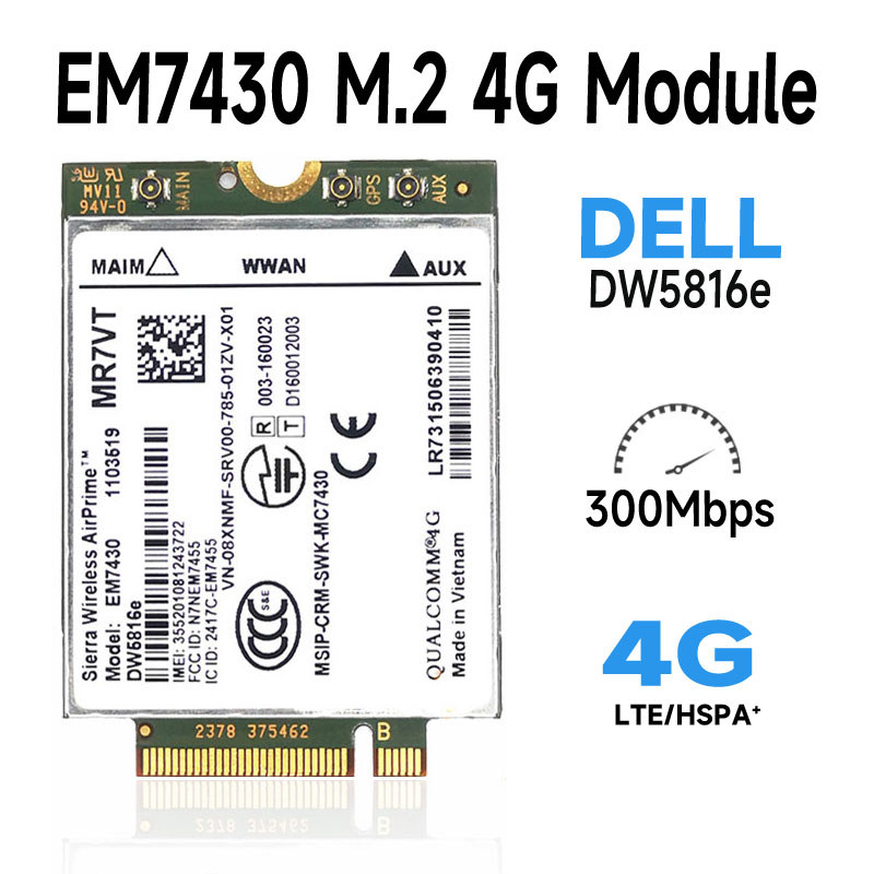 EM7430 DW5816e GOBI6000 4G card LTE EM7430 DW5816 for Dell Latitude 7280 7285 7290 7389 7390 7490 E7