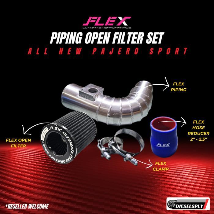 BARU Flex Piping Open Filter Set All New Pajero Sport + Flex Open Filter ASLI