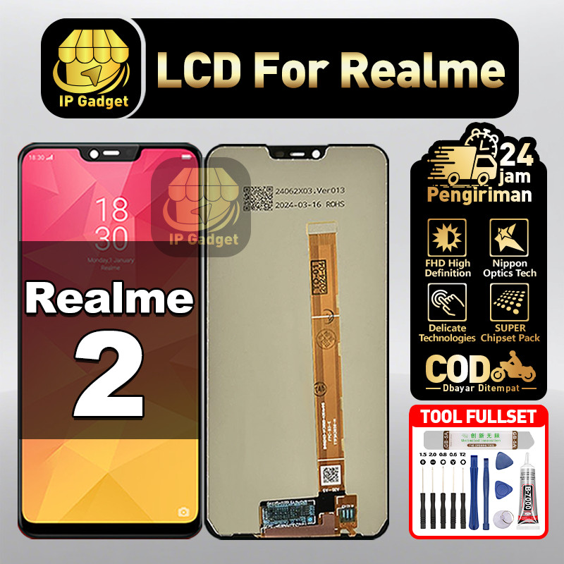 LCD REALME 2 Fullset LCD HP Touchscreen Layar Sentuh Touch Screen COD