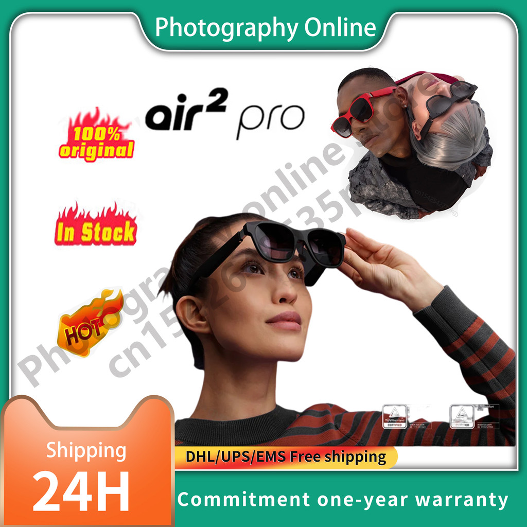XREAL Air 2 Pro AR Glasses XREAL Air 2 with 3-level Electrochromic mming 120Hz 130inch Smart Glasses