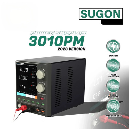 Power Supply Digital SUGON 3010PM 30V 10A | DC Power Supply 310W Presisi Tinggi