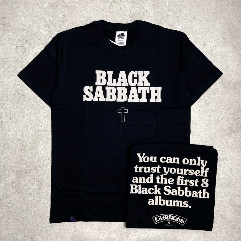 Black Sabbath x Lawless Jakarta - Typecross | Tshirt Black Original Merchandise