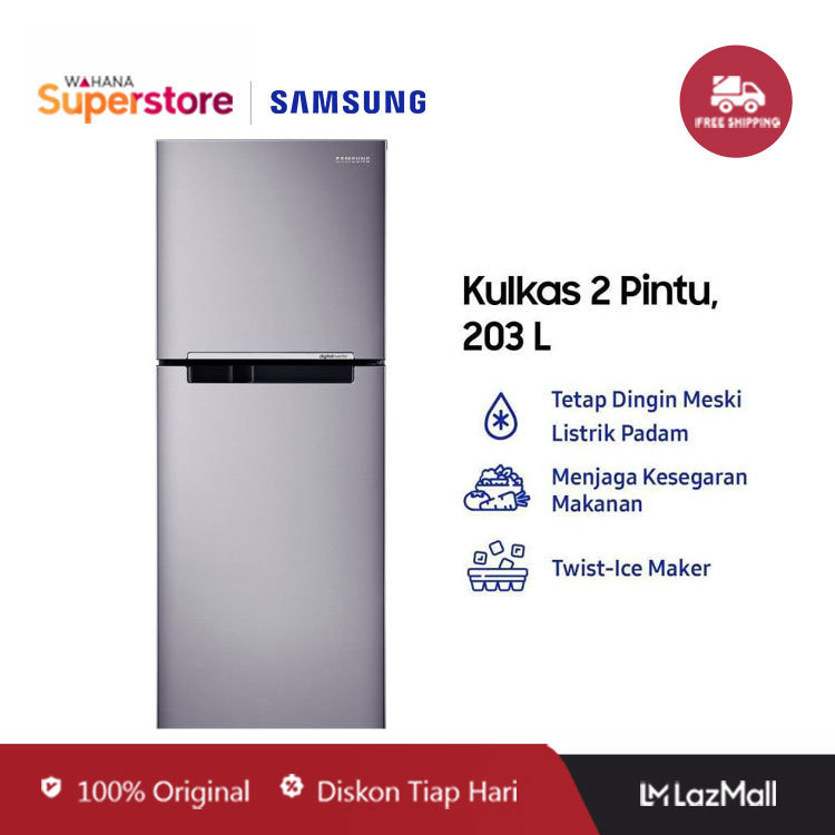 Samsung Kulkas Two Door Coolpack 216 L - RT20FARWDSA | RT20FARWDSA/SE