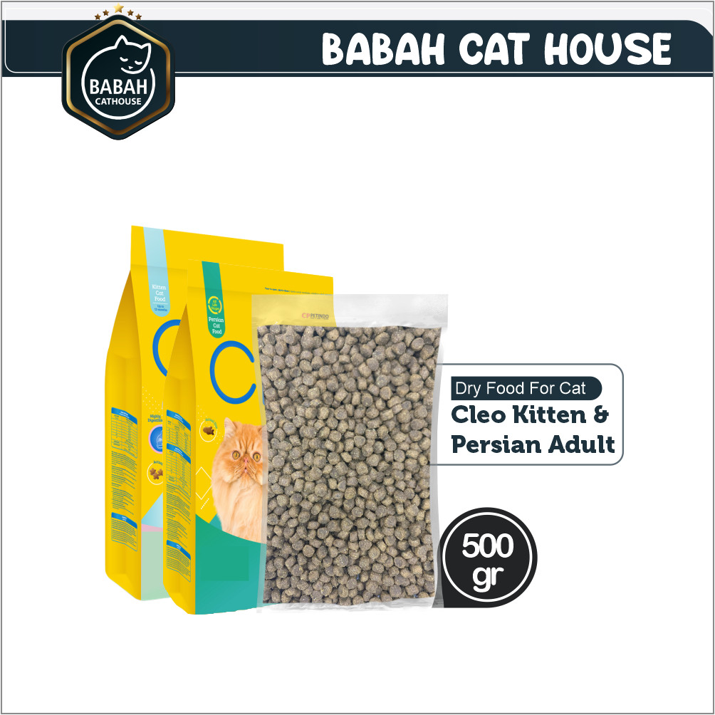 500gr CLEO KITTEN & PERSIAN ADULT makanan anak kucing ocean fish persia dewasa chicken meo gold hair