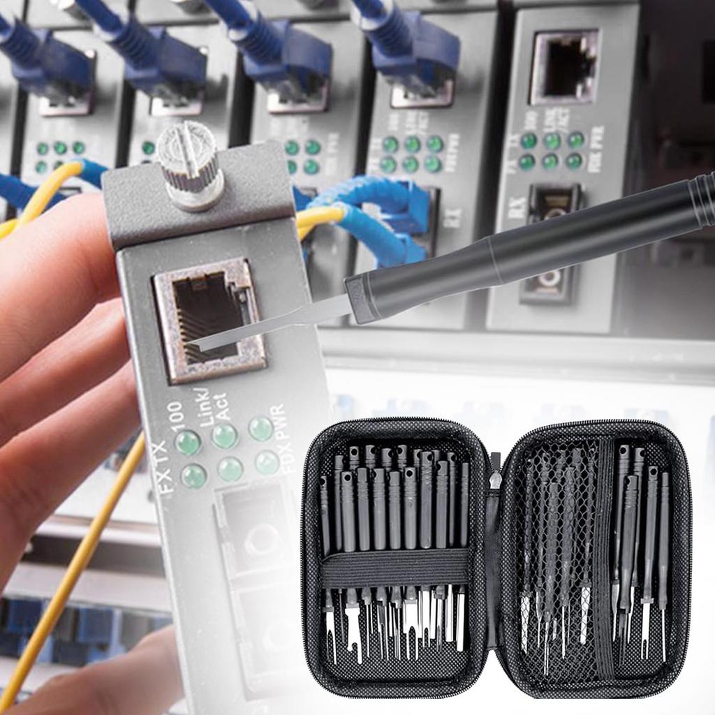 Wire Terminal Removal Tool 30pcsset Pin Removal Tool Kit Wire Terminal Release Pin Connector Removal