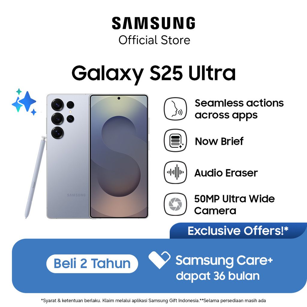 Samsung Galaxy S25 Ultra 12/256GB - Titanium Silverblue | Hp AI | Galaxy AI | Snapdragon 8 Elite