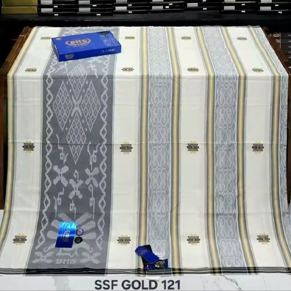Promo Awal Ramadhan | Sarung BHS Classic Gold Premium motif DGA SSF DKA GOLD Sarung Tenun Halus Song