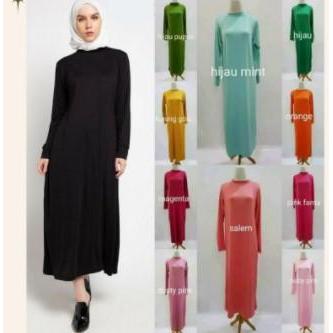 Manset gamis bahan kaos rayon pe