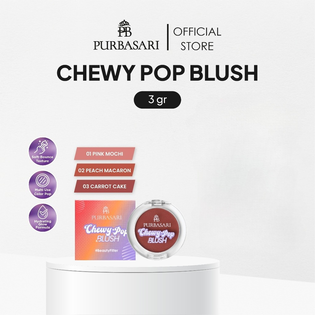 Purbasari Chewy Pop Blush / Cream Blush On Beauty Filter