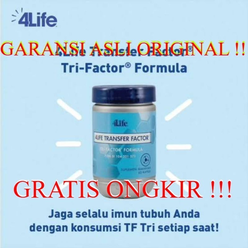 4Life Transfer Factor PLUS / TRI Factor Formula Asli Original 
 SUPLEMEN KESEHATAN
