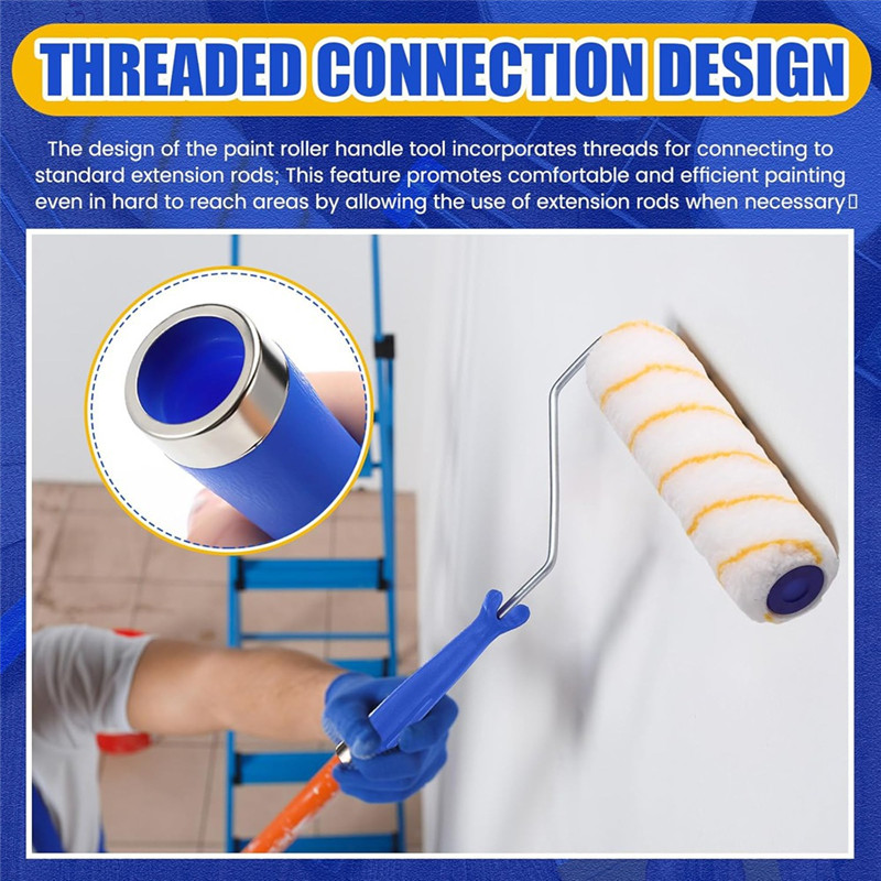 AA19 18 Pack 8 Inch Paint Roller Frame 5 Wire Galvanized Roller Paint Brush Paint Roller Handle For 