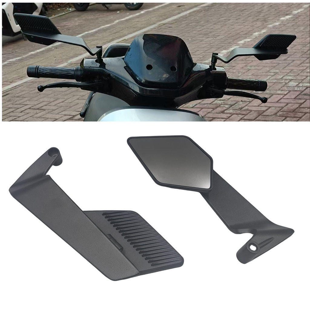 Kaca Spion Samping Motor yang Dapat Diatur Putarannya untuk YAMAHA MT07 MT09 Kawasaki Z900 Z750 Z125