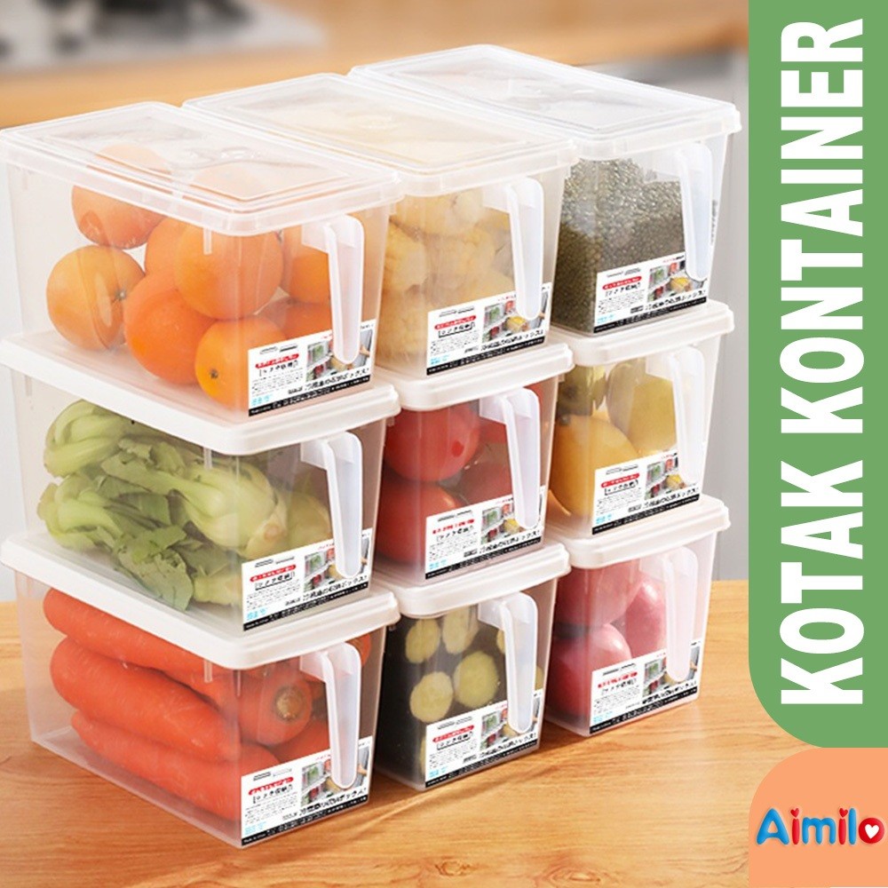 RZL - Kotak Kontainer Makanan Kulkas | Food Storage Box Kotak Penyimpanan | Storage Box Sayur Buah I