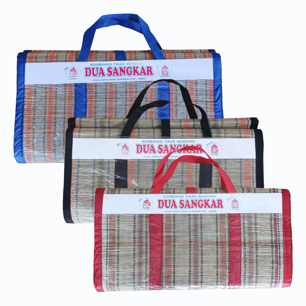 PROMO Tikar Lipat Mendong Motif Majalaya Ukuran 200cm/200cm Tiker Murah Berkualitas Bahan Tanaman Me