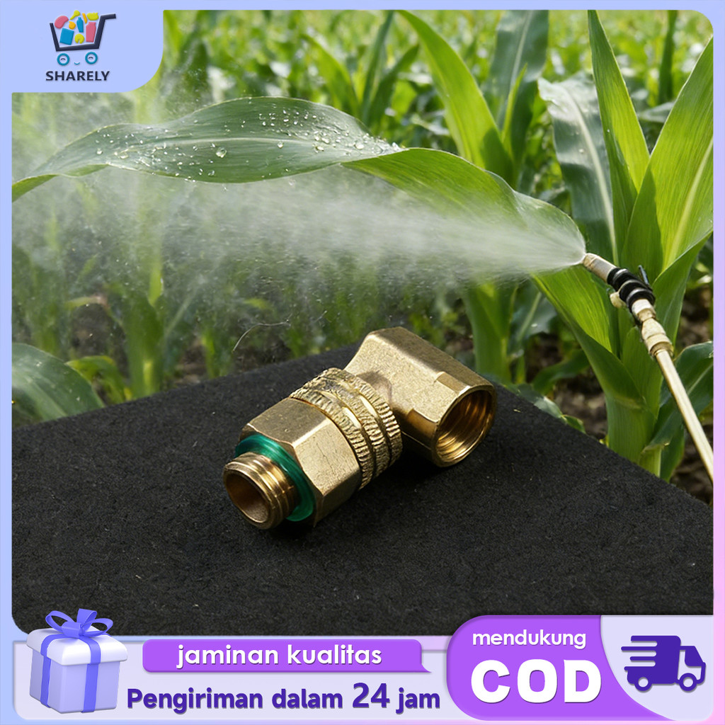 Sambungan Selang Drat Anti Kusut Swivel Kuningan Untuk Selang Kompressor Dan Selang Spayer Pertanian