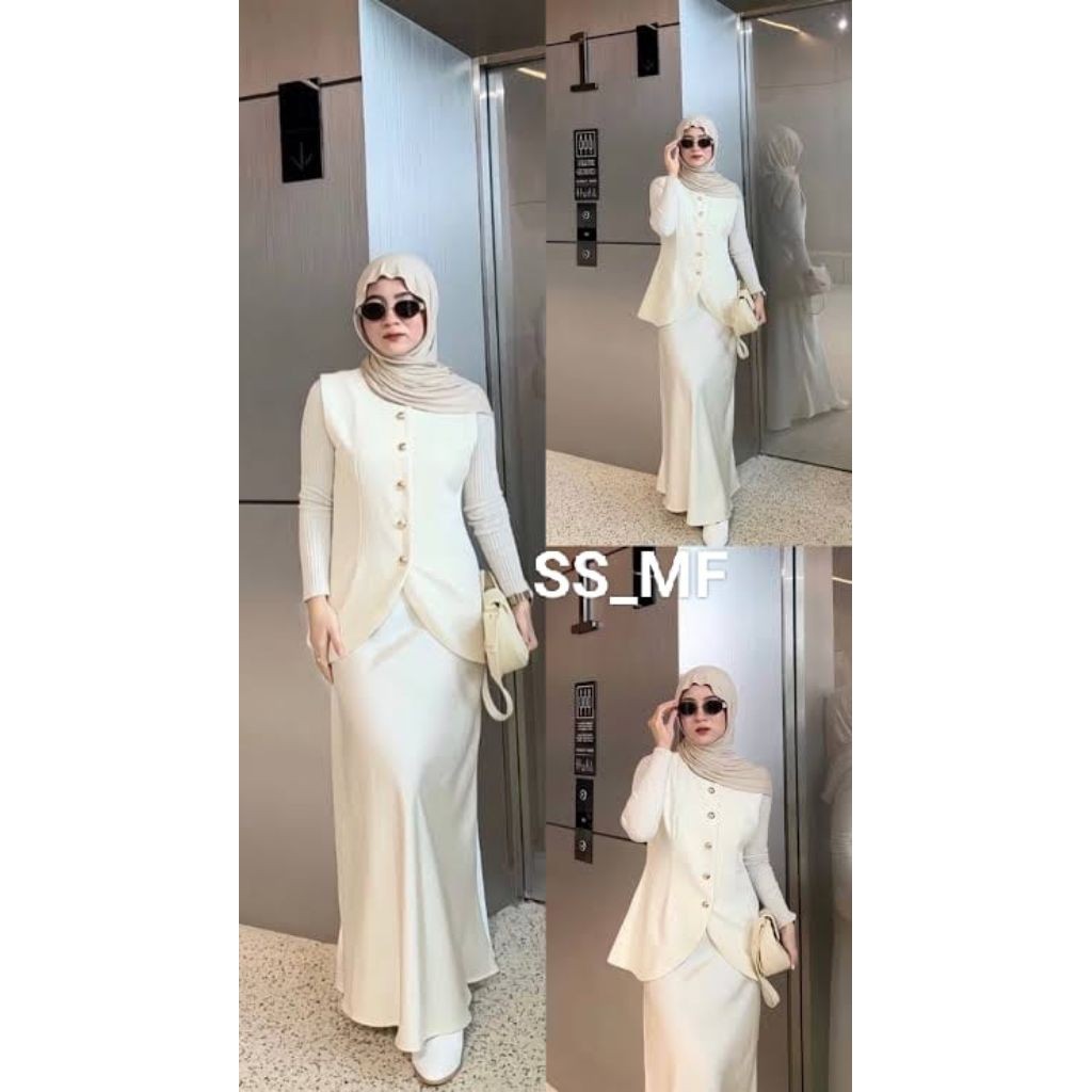 JONSTORE Rok satin silk premium/ Maxi A Line satin skirt / Rok satin duyung panjang / Rok A line mer