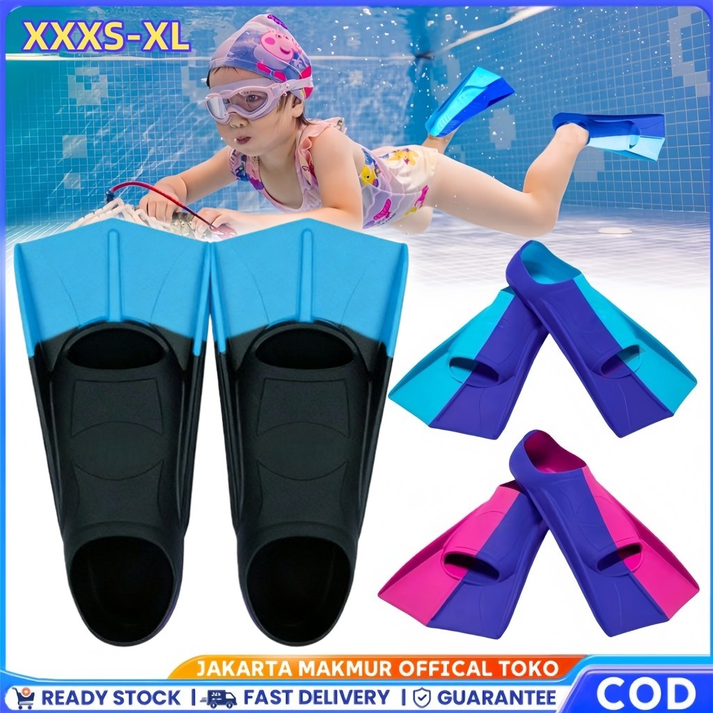 Kaki Katak Silicone Renang Fin Diving  Sepatu Kaki Katak Fin Diving Renang Snorkeling Anak dan Dewas