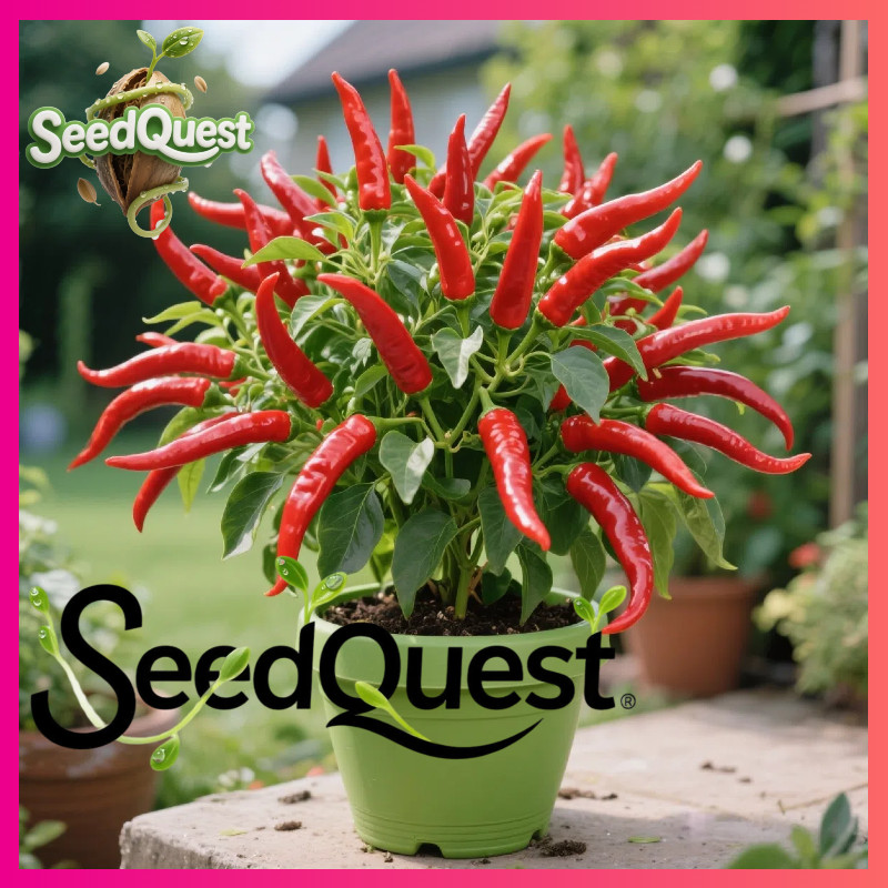 100% Legit 50pcs Super Spicy Siling Labuyo benih F1 Red Hot Chili Pepper Seeds for Planting Vegetabl