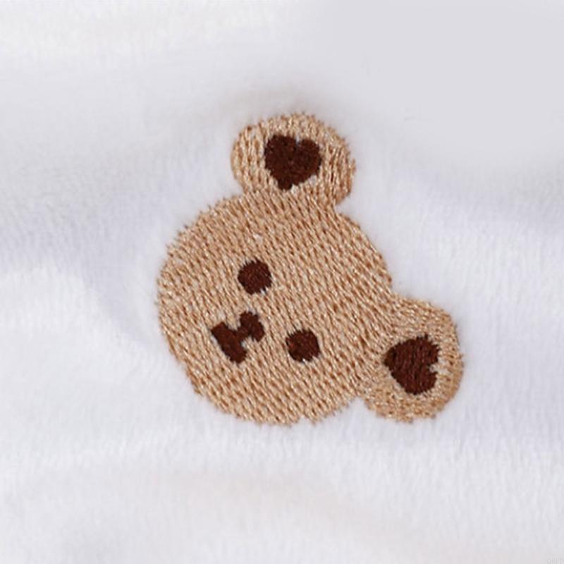 Children Blanket with Attractvie Bear Embroidery Easy Wash Baby Blanket Large Size Child Security Bl