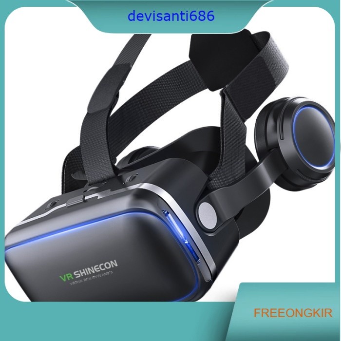 VR Box Shinecon 6.0 Virtual Reality Glasses Metaverse Plus Headphone