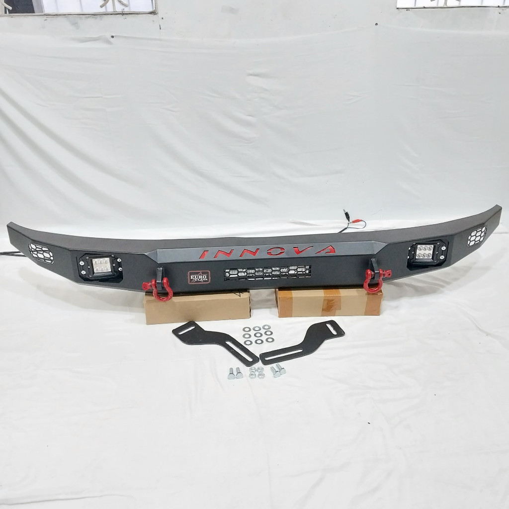 Towing Pengaman Bumper Depan Mobil Toyota Innova 2005 - 2015 Emboss