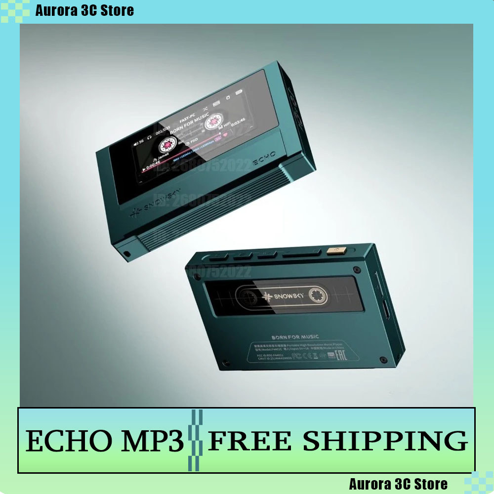 Fiio SnowSky Eo Mp3 Player Wireless Bluetooth Support SBC Retro Portable Metal Case Music Player Dua
