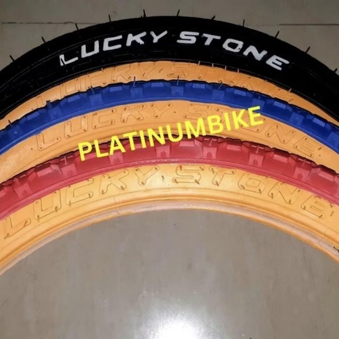 Ban Luar Sepeda Ukuran 20 x 2.125 LUCKY STONE Sepeda BMX MINI CTB - HITAM PUTIH.
