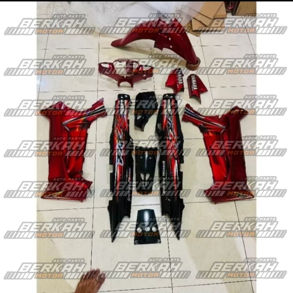 Cover body fullset Fiz R spesial edition merah hitam fiz r se merah