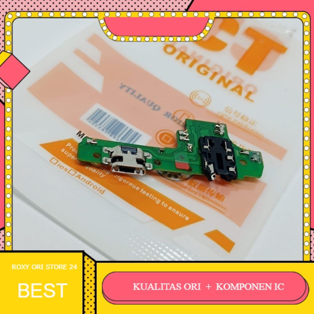 Konektor Cas Samsung A10S Smal Fulset IC ORIGINAL 100% Papan Cas