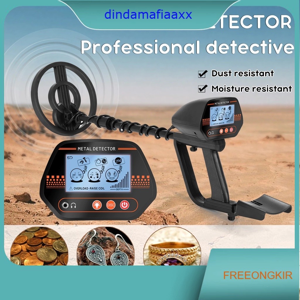 Metal Gold Detector Alat Pendeteksi Logam Emas Koin Waterproof MD-4070